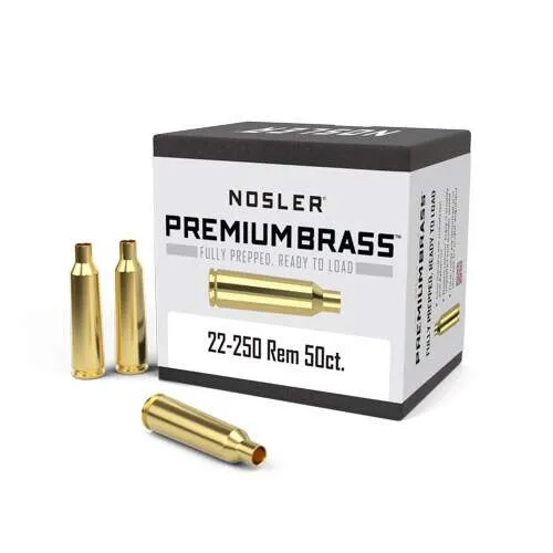 Nosler Premium Brass 22-250 Rem 50 ct.