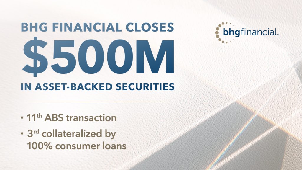 BHG Financial Closes a New ABS Transaction of $500 Million