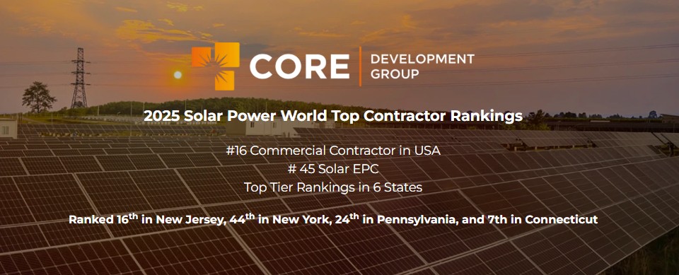 Core Development Group Earns Top Spot on 2025 Solar Contractor Award