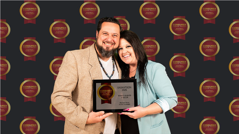 Infinity Events & Decor Wins 2025 Consumer Choice Award for Event Planning in Saskatoon
