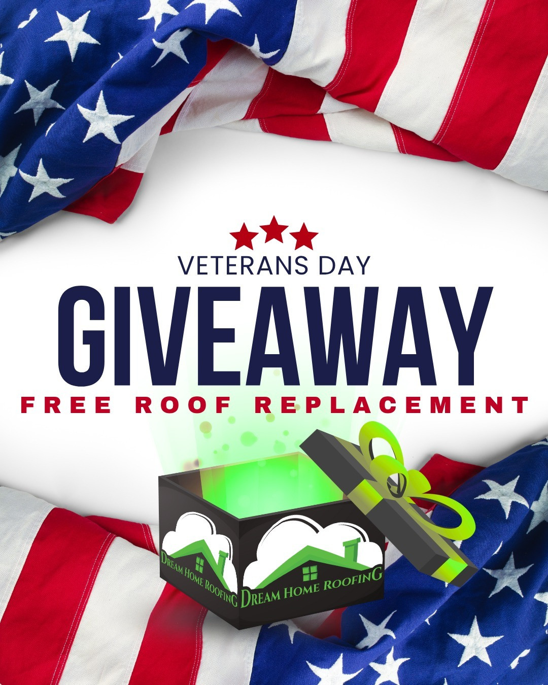 Dream Home Roofing Honors Veteran With Free Roof Installation on Veterans Day