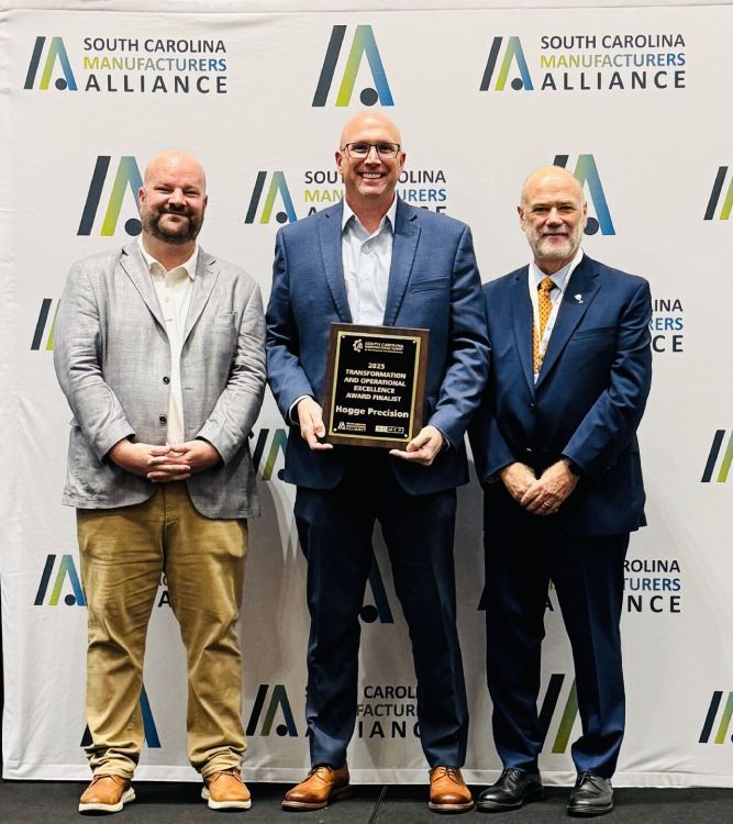 Hogge Precision’s Methodical Innovation Recognized Among South Carolina’s Elite Manufacturers