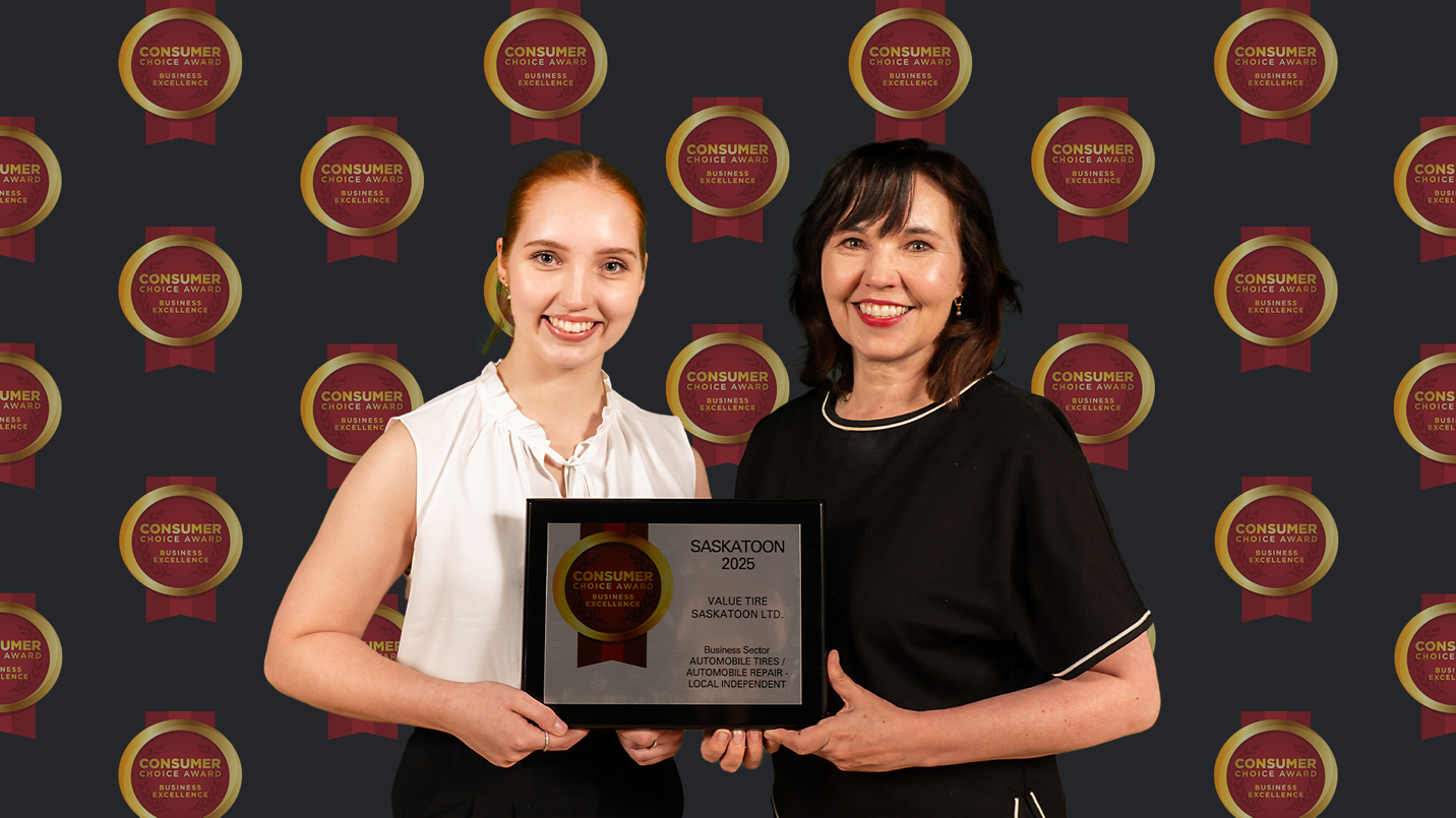 Value Tire Saskatoon Ltd. Celebrates 16th Consecutive Consumer Choice Award for Automobile Tires and Repair