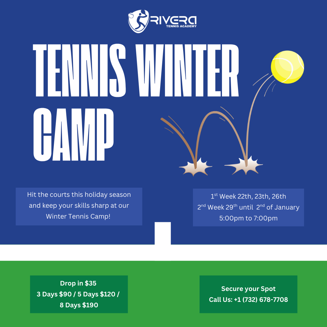 Rivera Tennis Academy Announces Winter Tennis Camp Sessions for Youth Players During Holiday Break
